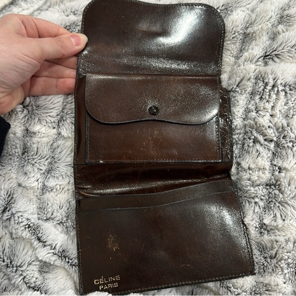 COPY - Authentic and Vintage Celine trifold wallet - Picture 2 of 11